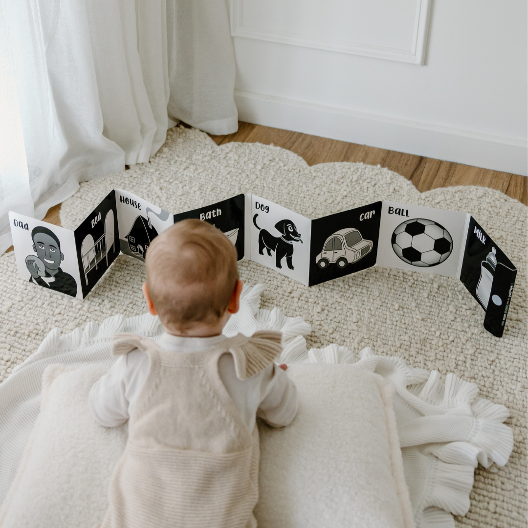 Welcome To The World Little One Black and White Baby Book